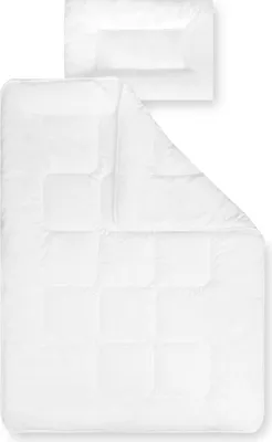 Productafbeelding van Kinderbeddengoedset, gecertificeerd volgens Standard 100, wit, 100 x 135 cm + 40 x 60 cm