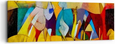 Produktbild von Bild auf Leinwand - Leinwandbild - Abstraktion modern - 90x30cm - Wand Bild - Wanddeko - Wandbilder - Leinwanddruck - Bilder - Kunstdruck - Wanddekoration - Leinwand bilder - Wandkunst - AB90x30-3455