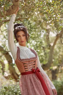 Produktbild von Krüger Damen Dirndl 610468-050 in rot (Größe: 34)