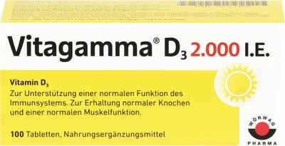 Obrázek produktu pro Vitagamma D3 2 000 I.E.Vitamin D3 NEM, 100 St TAB