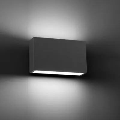 Image de Applique murale extérieure LED TANE 6W 3000K IP44 gris foncé