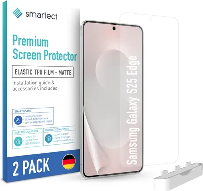 Produktbild von 2x TPU Schutzfolie Matt für Samsung Galaxy S25 Edge Displayschutz Panzerfolie
