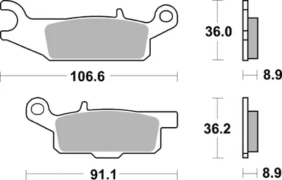 Produktbild von Bremsbeläge Kh446 Off-Road Sinter Farbe Gold