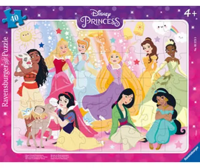 Produktbild von Ravensburger Kinderpuzzle 05573 - Unsere Disney Prinzessinnen - 40 Teile Disney Rahmenpuzzle für Kinder ab 4 Jahren