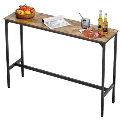Produktbild von VEVOR Bartisch Bistrotisch Kneipentisch mit Metallrahmen, schmaler & Langer Küch