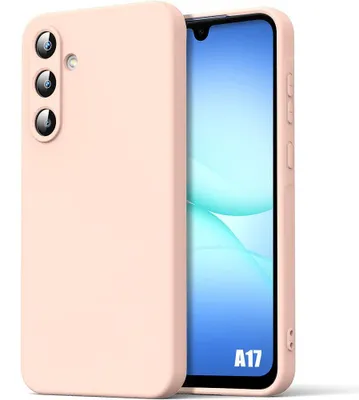 Image de Coque pour Samsung Galaxy A17 4G/5G, Protection Silicone Souple Doux Anti-Rayures - Rose