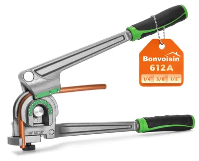 3-in-1 Handrohrbieger 1/4", 3/8", 1/2" für Kupfer & Aluminium, 180°