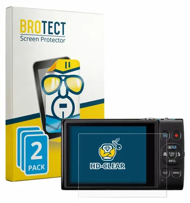 Produktbild von 2x Für Canon IXUS 285 HS A Schutzfolie BROTECT Displayschutz Display Schutz Folie Klar Transparent