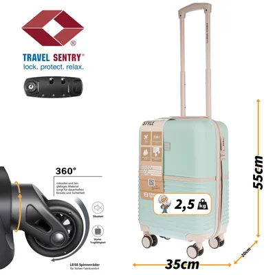 Produktbild von Handgepäck Koffer Trolley Handgepäckkoffer Reiskoffer Hartschale Bordgepäck Leicht