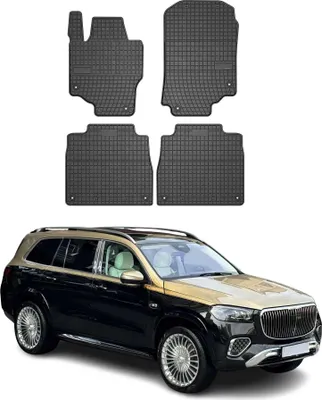 Obrázek produktu pro 2019-2025 Mercedes třídy GLS X167 Podlahové rohože gumové černé 4 ks