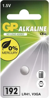 Zdjęcie produktu dla Baterie alkalická, LR41, 1.5V, GP, blistr, 1-pack
