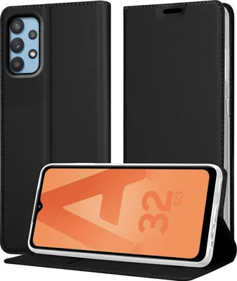Image de Cadorabo Housse pour Samsung Galaxy A32 5G Housse de protection en noir Cover Etui Book Case Booklet