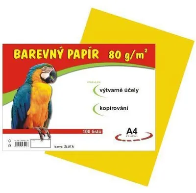 Zdjęcie produktu dla Papír A4, 80 g, žlutý, 100 listů