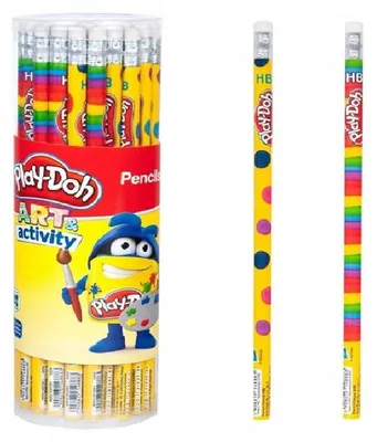 Produktbild von Starpak Play-Doh Bleistifte mit Radiergummi, 48 Stück