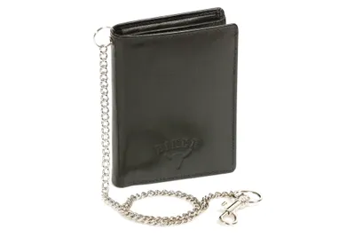 Produktbild von LEAS Bikerkombibörse Bikerbörse Trucker mit Chrom-Kette Biker in Echt-Leder, schwarz