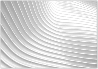 Produktbild von Tulup® Glas-Bild - 100 x 70 - Wandbild aus Glas - Wandkunst - Wandbild hinter gehärtetem Sicherheitsglas - Kunst: modern & klassisch - Abstrakte Linien - Weiß