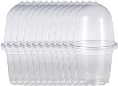 Image de Pots en verre pour plantes avec couvercle en plastique - Transparence pour les plantes - 12 pièces de 3,5 pouces - Transparents
