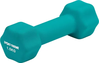 Produktbild von Sport-Thieme Fausthantel "Neopren", 1,5 kg, Türkis