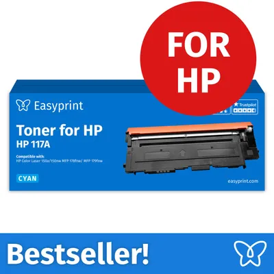 Productafbeelding van NIEUW: Easyprint Toner voor HP 117A cyaan, compatibel met HP ColorLaser 150, MFP-178, e.d., 1 stuk