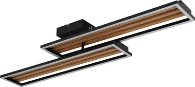 Produktbild von GLOBO Lighting Deckenleuchte DAKARI I LBH 90x21x10 cm schwarz