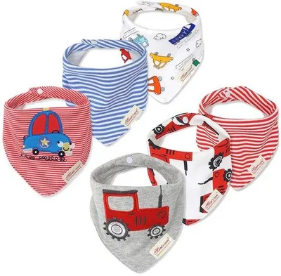 Immagine prodotto di Set di morbidi bavaglini in cotone per bambini
