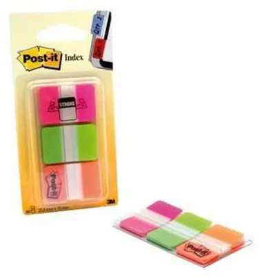 Produktbild von 3M Post-it Index 686-PGO Haftstreifen mit Spender, 3 Farben