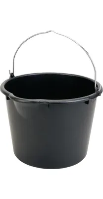 Image de Seau de chantier GRIPLINE-X 20l avec bec verseur noir