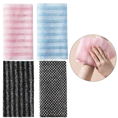 Produktbild von 4-teiliges Rückenmassage-Badetuch-Set , Nylon und Polyester, verschiedene Farben, ideal für tägliche Reinigung und Familiengebrauch, wiederverwendbar