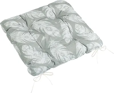 Obrázek produktu pro Sedák Adéla prošívaný - 40x40 cm - Šedá,Bílá