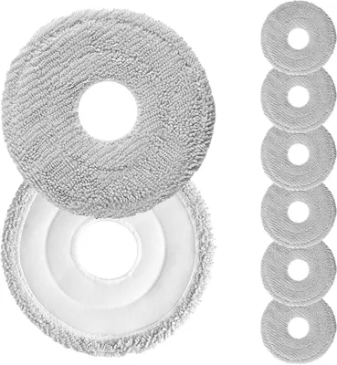 Produktbild von 8 Stück Wischpads für Xiaomi X20 Max / X20 Pro / X20+ / X10+ Saugroboter, Premium-Mikrofaser Wischtücher für Dreame L10s / L10 / L20 / X40 / L10s Pro Saugroboter