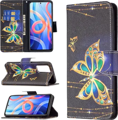 Produktbild von Für Xiaomi Poco M4 Pro 5G Kunst-Leder Handy Tasche Motiv 3 Hülle Etui Case Neu