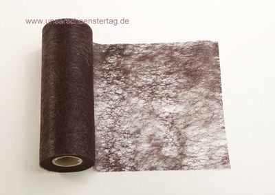 20m Tischband Vlies braun TB0009