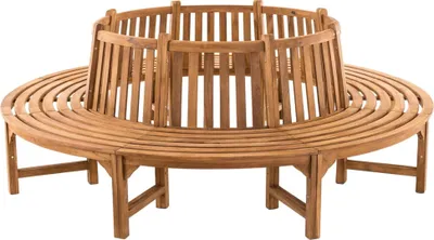 Produktbild von CLP Baumbank Novum rund teak Größe 250 cm
