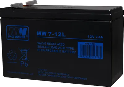 Obrázek produktu pro Baterie olověná  12V / 7Ah Long life MW 7-12L AGM gelový akumulátor