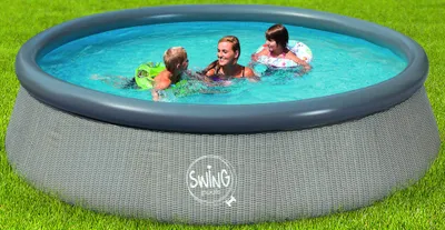 Produktbild von Quick Up Pool 366 x 91cm - Rattan dunkel