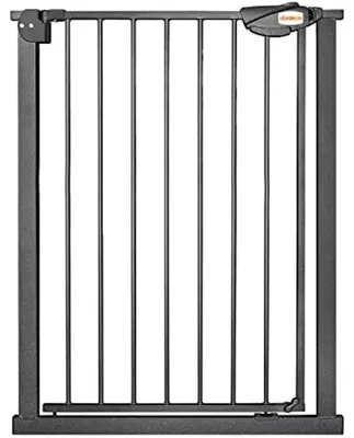 Image de Barrière de sécurité pour bébé, adaptée aux portes et aux escaliers, hauteur 100 cm, idéale pour les animaux domestiques, avec fermeture automatique