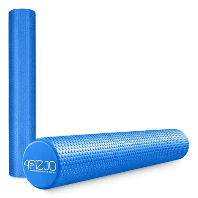Produktbild von 4FIZJO CARE+ Massage-Roller 90 cm mit Noppen; punktuelle Selbstmassage und Übungsrolle, blau