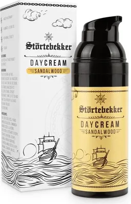 Produktbild von NEU: Störtebekker Tagescreme - Enthält hochwertiges Mandelöl und Jojobaöl gegen Irritationen - Angenehmer Sandelholz Duft - Geschenkidee Herren - 50ml