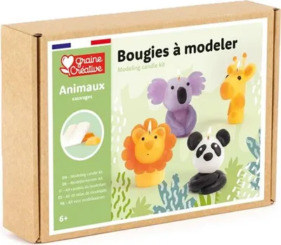 Immagine prodotto di Graine Creative Set per la realizzazione di candele modello con motivi di animali - 1 set