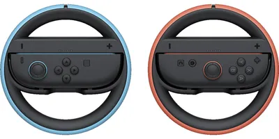 Produktbild von Nintendo Joy-Con 2-Lenkrad (Zweierset), Nintendo Switch 2, Rad-Mod, Schwarz, Blau, Rot, Kunststoff, Nintendo, Joy-Con 2