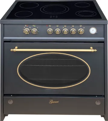Produktbild von GURARI GCH E 912 BL r, mit 1-fach-Teleskopauszug, Retro Elektro Standherd 90 cm/ Retro Range Coocker / 121L