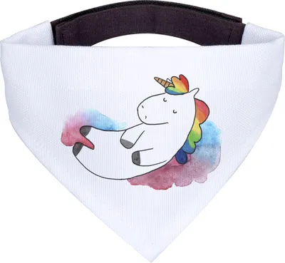 Produktbild von Mr. & Mrs. Panda Bandana Einhorn Wolke 7 - Weiß - Geschenk, Dreieckstuch, Unicorn, Hunde Halstuch, Einhörner, für Hund, Lustig, Menschen