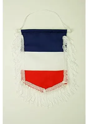 Frankreich Mini-Wimpel 15x10 cm Polyester mit Kordeln