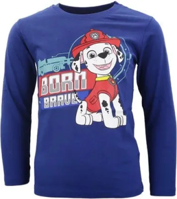 Produktbild von Paw Patrol Marshall Kinder Jungen langarm Shirt – Blau / 122