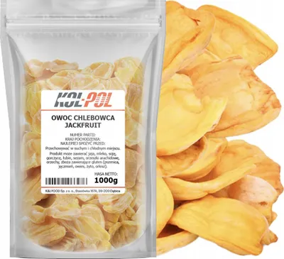Zdjęcie produktu dla CHLEBOWIEC SUSZONY 1kg Jackfruit Owca Chlebowca Naturalny jakość Kol-Pol
