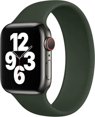Produktbild von Silikon Solo Loop für das Apple Watch | 44/45/46/49 mm - Größe 4 - Cyprus Green
