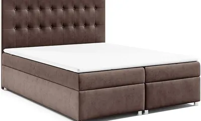 Produktbild von Best for Home Boxspringbett mit Bettkasten Trinity K-6 Bonellfederkern inkl. Topper, mit Lieferung, Aufbau & Entsorgung 160x200-Braun