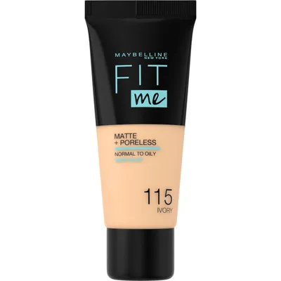 Image de Maybelline, Fit Me Matte + Poreless, Liquid Foundation, 150, Ivory, 30 ml