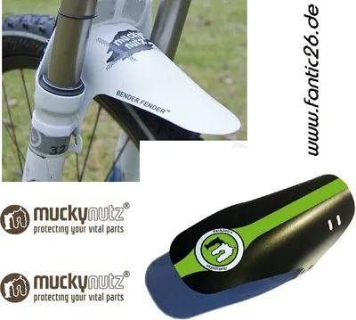 Produktbild von Mucky Nutz FACE Fender Schutzblech schwarz/grün