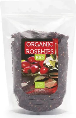 Produktbild von Hagebuttenschalen Organic, Hagebutten Organisch, Ideal für Tee, ohne Samen, eine natürliche Quelle für Vitamin C 1KG